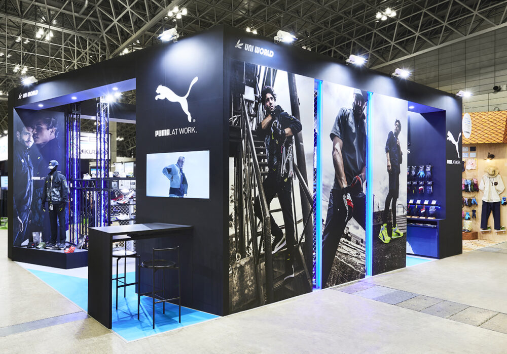 展示会ブース事例(PUMA-壁面グラフィック)｜デザイン事務所＆A