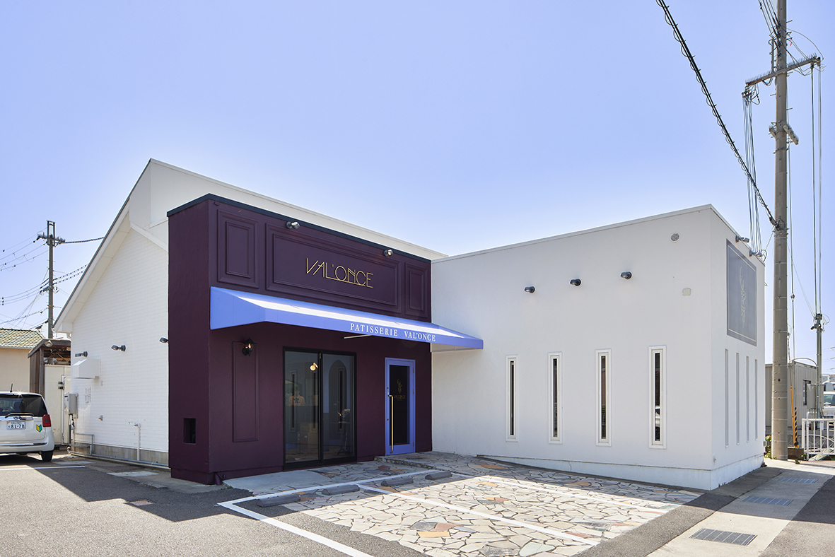 店舗デザインの事例(ケーキ屋外装)｜和歌山・東京デザイン事務所＆A