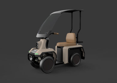 プロダクトの事例(四輪電動バイク3Dイメージ斜め)｜＆A